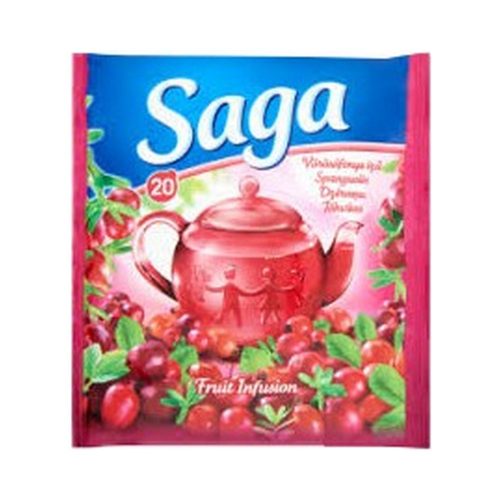 Saga gyümölcs tea vörösáfonya 20 filter - 34g