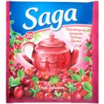 Saga gyümölcs tea vörösáfonya 20 filter - 34g