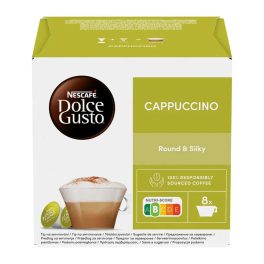   NESCAFÉ Dolce Gusto Cappuccino tej- és kávékapszula cukorral 16 db - 186,4 g