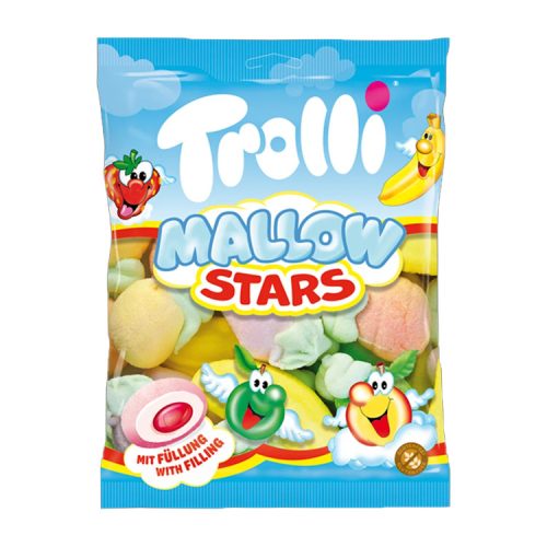 Trolli Mallow Star töltött habcukor (vegyes) - 150 g