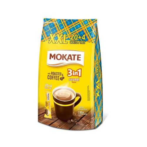 Mokate 3in1 XXL caramel 20+4 - 408 g