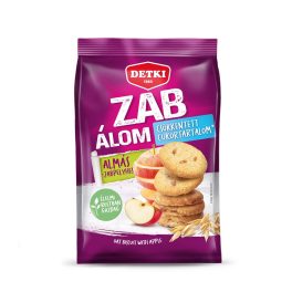   Detki Zab-álom almás, zabpelyhes csökkentett cukor tartalmú keksz - 150g