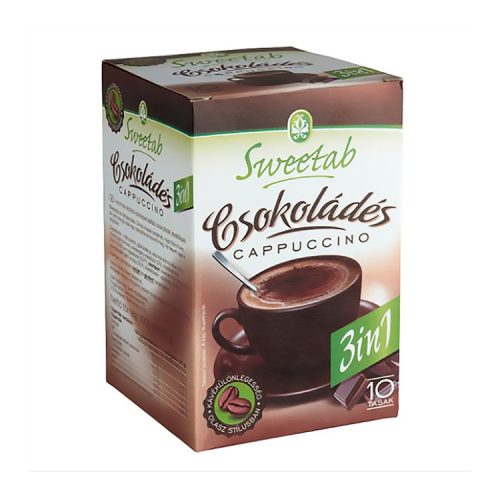 Sweetab 3in1 csokoládés cappuccino kávéspecialitás 10x10g - 100g