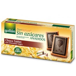   Gullon Choco Tablet étcsokoládés keksz hozzáadott cukor nélkül - 150 g