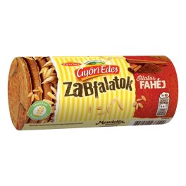   Győri Édes Zabfalatok fahéjas, zabpelyhes, omlós keksz - 188g
