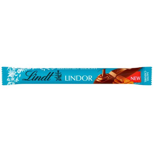 Lindor tejcsokoládé sókristályokkal, lágy karamellás töltelékkel - 38g