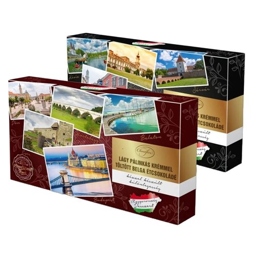 Magyarország desszert pálinkás krém tölt. belga étcsok. válogatás - 100g