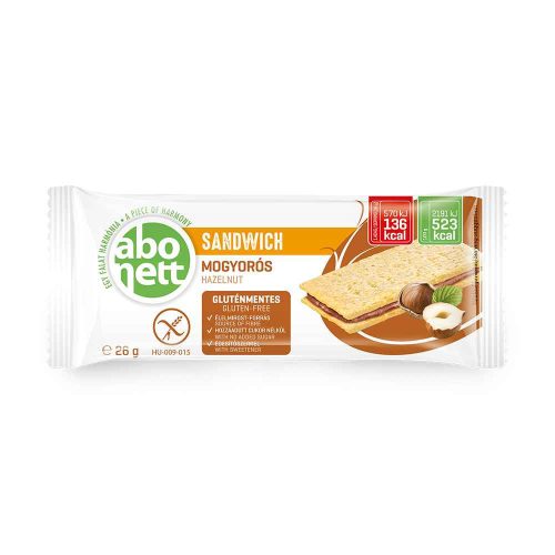 Abonett Sandwich törökmogyorós, gluténmentes - 26g
