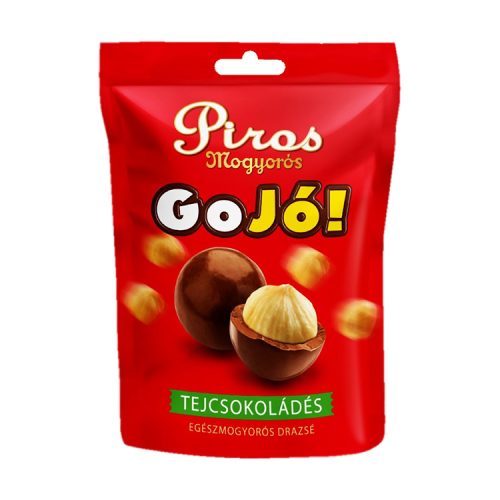 Piros Mogyorós GoJó! tejcsokoládé 80g