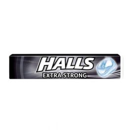   Halls extra stong erős mentol-eukaliptuszízű töltetlen keménycukorka-33,5g