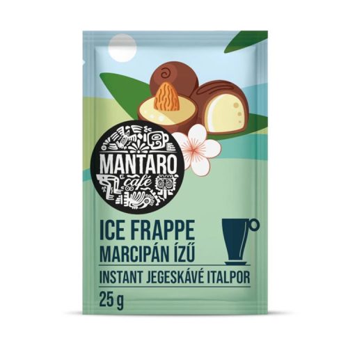 Mantaro Ice Frappe marcipán ízű instant jegeskávé italpor - 25g