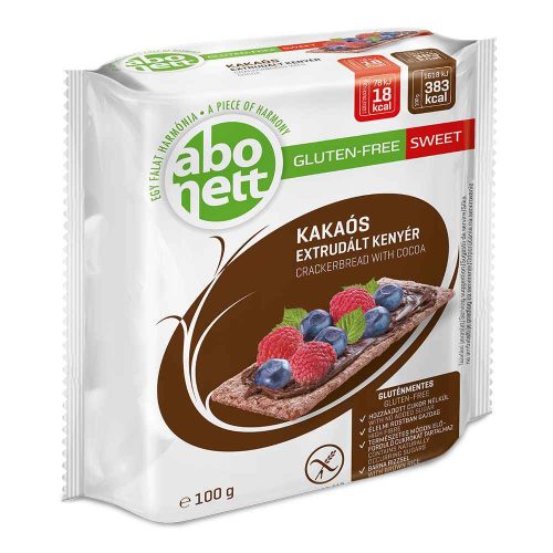 Abonett gluténmentes, kakós extrudált kenyér - 100g