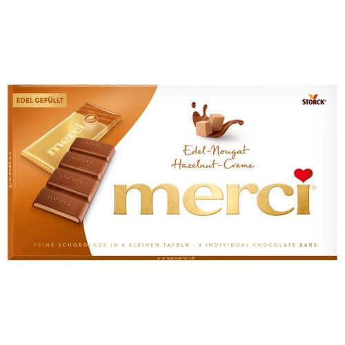Merci táblás csokoládé mogyorókrémes - 112 g