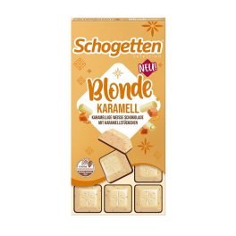   Schogetten Blonde karamell ízű fehércsokoládé karamell darabokkal-100g