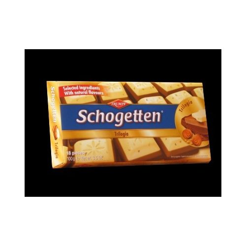 Schogetten táblás trilogia csokoládé - 100g