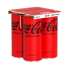 Coca-Cola ZERO szénsavas üdítőital - 4x330ml
