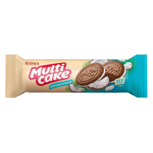 Roshen Multicake kókuszos krémmel töltött keksz - 180g