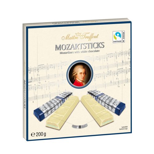 Maitre T. Mozartsticks white csokolédé - 200g