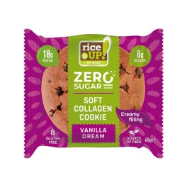 Rice UP Zéro Kollagén, protein keksz vanília ízű - 60g