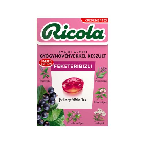 Ricola cukorka feketeribizli - 40g