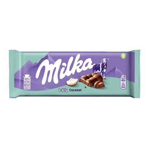 Milka csokoládé bubbly kókusz - 97g