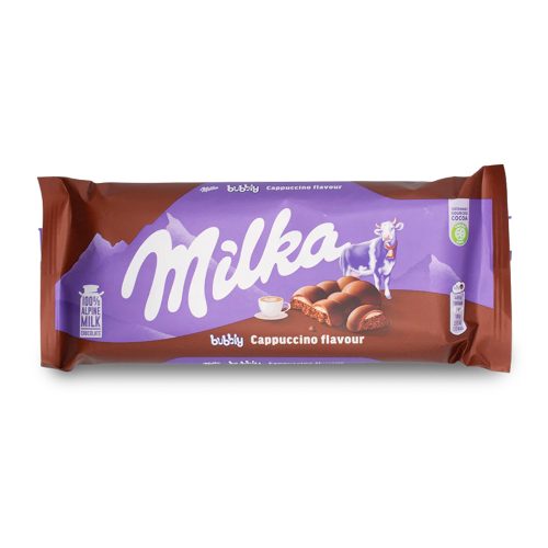 Milka táblás csokoládé bubbly cappucino - 97g