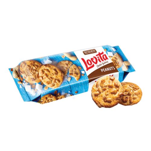 Roshen Lovita Classic Cookies Teasütemény földimogyorós -150g