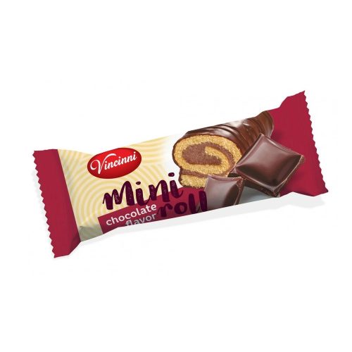 VINCINNI mini roll csokoládé ízű krémmel - 30g