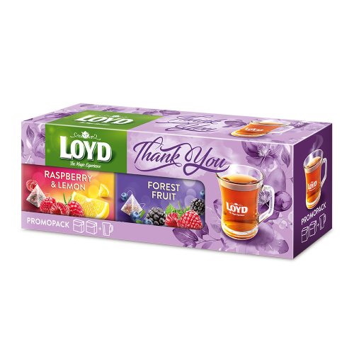 Tea Loyd box+pohár erdei gyümölcs - 80g