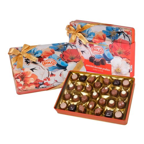 Bolci fémdobozos orange floral praliné válogatás - 250g