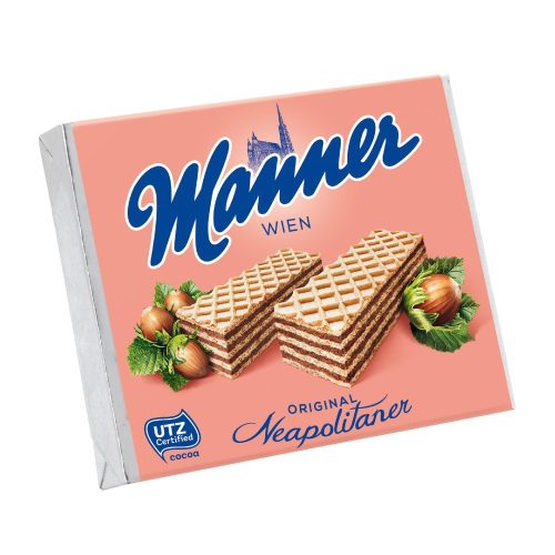 Manner mogyorókrémmel töltött ropogós ostyaszeletek - 75g