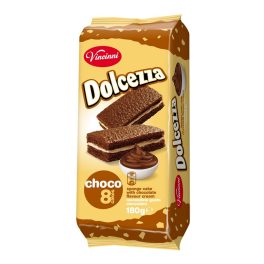 VINCINNI Dolcezza piskóta szelet csokoládés - 8x22,5g