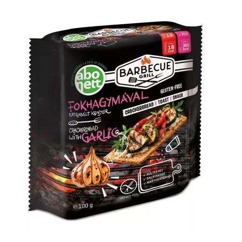 Abonett fokhagymás barbecue extrudált kenyér (gluténmentes) - 100g